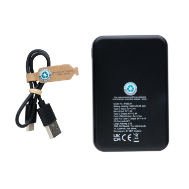 Logotrade promotional giveaways photo of: RCS recycled plastic 5.000 mAh powerbank