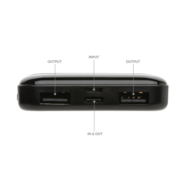 Logotrade promotional product image of: RCS recycled plastic 5.000 mAh powerbank