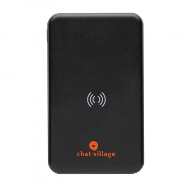 Logotrade corporate gift image of: RCS recycled plastic 5.000 mAh 5W wireless powerbank