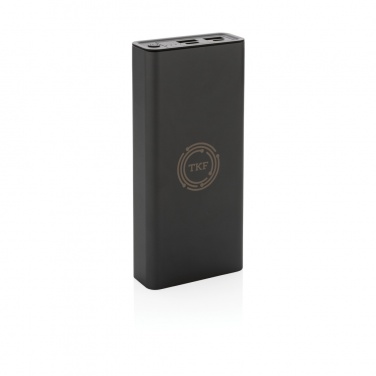 Logo trade corporate gifts image of: Terra RCS recycled 20W aluminium powerbank 20.000 mAh