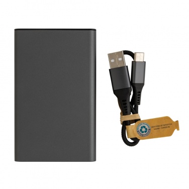 Logotrade promotional items photo of: Terra RCS recycled aluminium powerbank 5.000 mAh