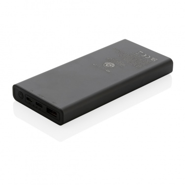 Logotrade promotional merchandise photo of: Terra RCS recycled 18W aluminium powerbank 10.000 mAh