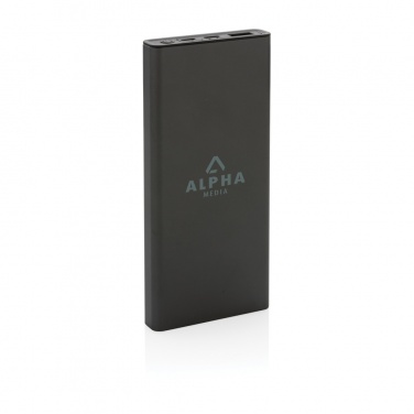 Logotrade corporate gift image of: Terra RCS recycled 18W aluminium powerbank 10.000 mAh