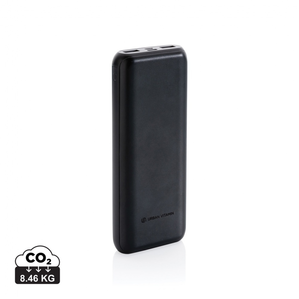 Logo trade promotional items image of: Urban Vitamin Pasadena 20.000 mAh 18W PD powerbank