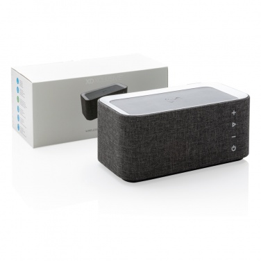 Logo trade promotional merchandise photo of: Vogue wireless charging speaker