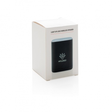Logo trade corporate gifts image of: Light up logo wireless speaker