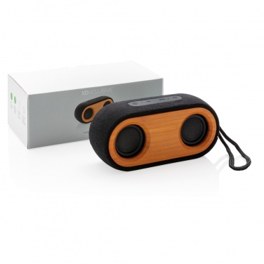Logotrade promotional giveaway image of: Bamboo X double speaker