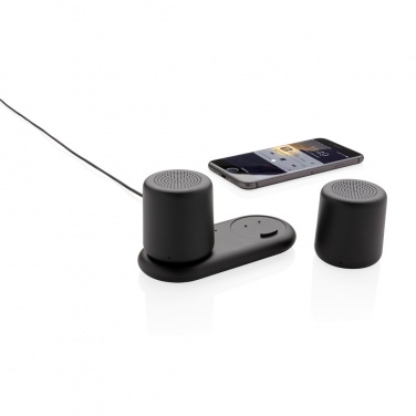 Logo trade advertising products picture of: Double induction charging speaker