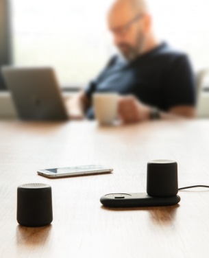 Logotrade corporate gift image of: Double induction charging speaker