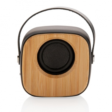 Logotrade promotional giveaway image of: Bamboo 3W Wireless Fashion Speaker