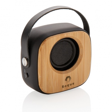Logo trade promotional gift photo of: Bamboo 3W Wireless Fashion Speaker