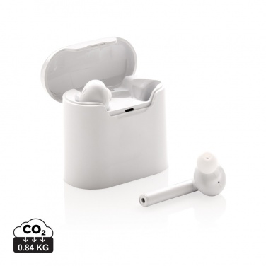 Logo trade promotional merchandise picture of: Liberty wireless earbuds in charging case