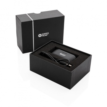 Logo trade promotional giveaway photo of: Swiss peak TWS earbuds