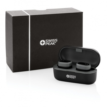 Logo trade advertising products image of: Swiss peak TWS earbuds