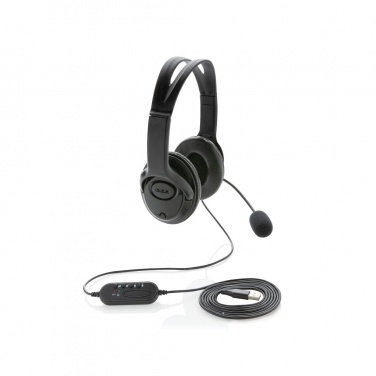 Logo trade promotional items image of: Over ear wired work headset
