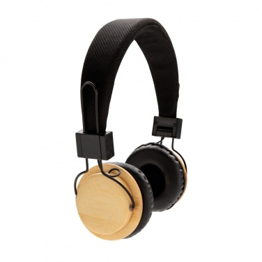 Logotrade promotional product image of: Bamboo wireless headphone