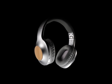 Logo trade business gifts image of: Dakota Bamboo wireless headphone