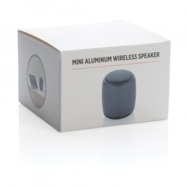 Logotrade promotional giveaway image of: Mini aluminium wireless speaker