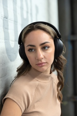 Logo trade promotional items image of: Urban Vitamin Cupertino RCS rplastic ANC headphone