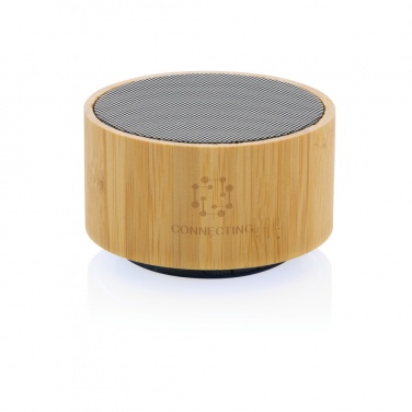 Logotrade promotional merchandise photo of: RCS recycled plastic and bamboo 3W wireless speaker