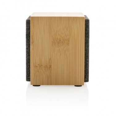 Logo trade promotional merchandise picture of: Wynn 5W bamboo wireless speaker