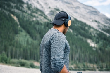 Logotrade advertising product picture of: RCS and bamboo Elite Foldable wireless headphone