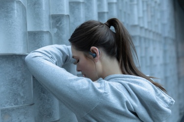 Logo trade promotional giveaways picture of: Urban Vitamin Pacifica RCS rplastic earbuds