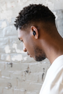 Logo trade corporate gifts image of: Urban Vitamin Palm Springs RCS rplastic ENC earbuds