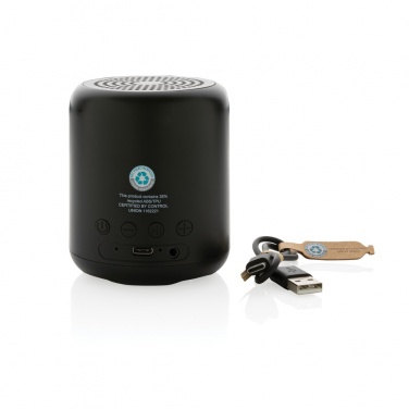 Logotrade advertising product picture of: RCS certified recycled plastic 5W Wireless speaker