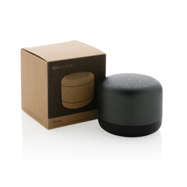 Logo trade promotional item photo of: Terra RCS recycled aluminium 5W wireless speaker