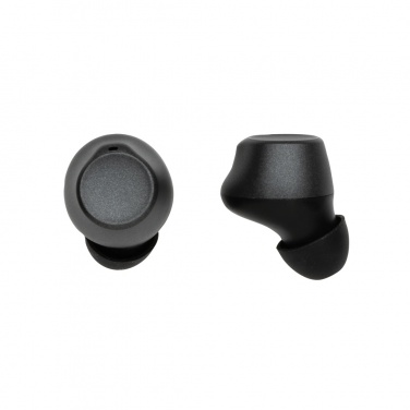 Logo trade promotional products image of: Terra RCS recycled aluminium wireless earbuds