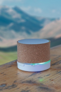 Logo trade corporate gifts image of: Cork 3W wireless speaker