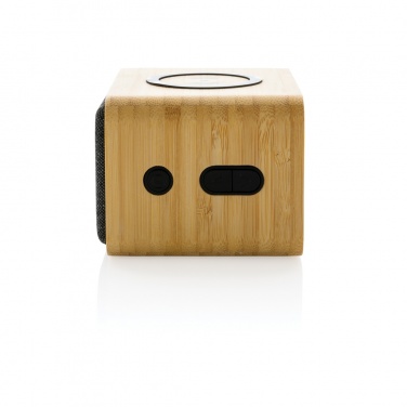 Logotrade corporate gifts photo of: RCS Rplastic 3W speaker with bamboo 5W wireless