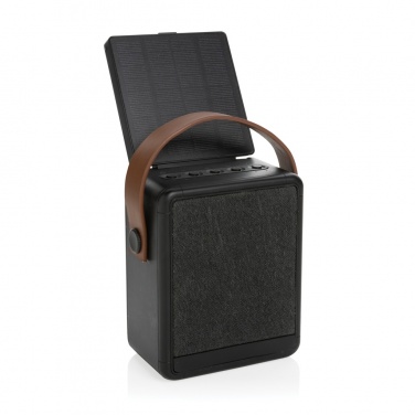 Logotrade promotional merchandise image of: Skywave RCS recycled plastic solar speaker 12W