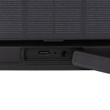 Logo trade promotional gifts picture of: Skywave RCS recycled plastic solar speaker 12W