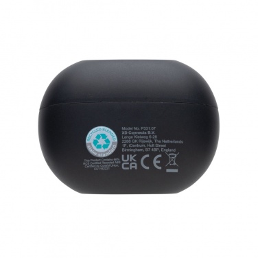 Logo trade promotional gifts picture of: Prolink RCS recycled plastic hybrid ANC/ENC earbud