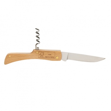 Logotrade promotional giveaway image of: Wooden knife with bottle opener