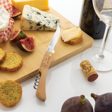 Logotrade promotional product picture of: Wooden knife with bottle opener