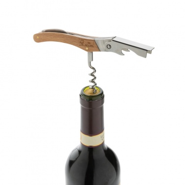 Logo trade promotional giveaway photo of: Wooden Corkscrew