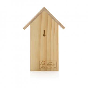 Logo trade promotional giveaways picture of: Wooden birdhouse