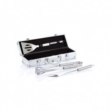 Logotrade business gift image of: 3 pcs barbecue set in aluminium box