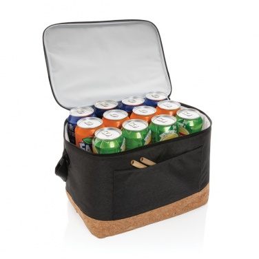 Logotrade promotional gift image of: Impact AWARE™ XL RPET two tone cooler bag with cork detail