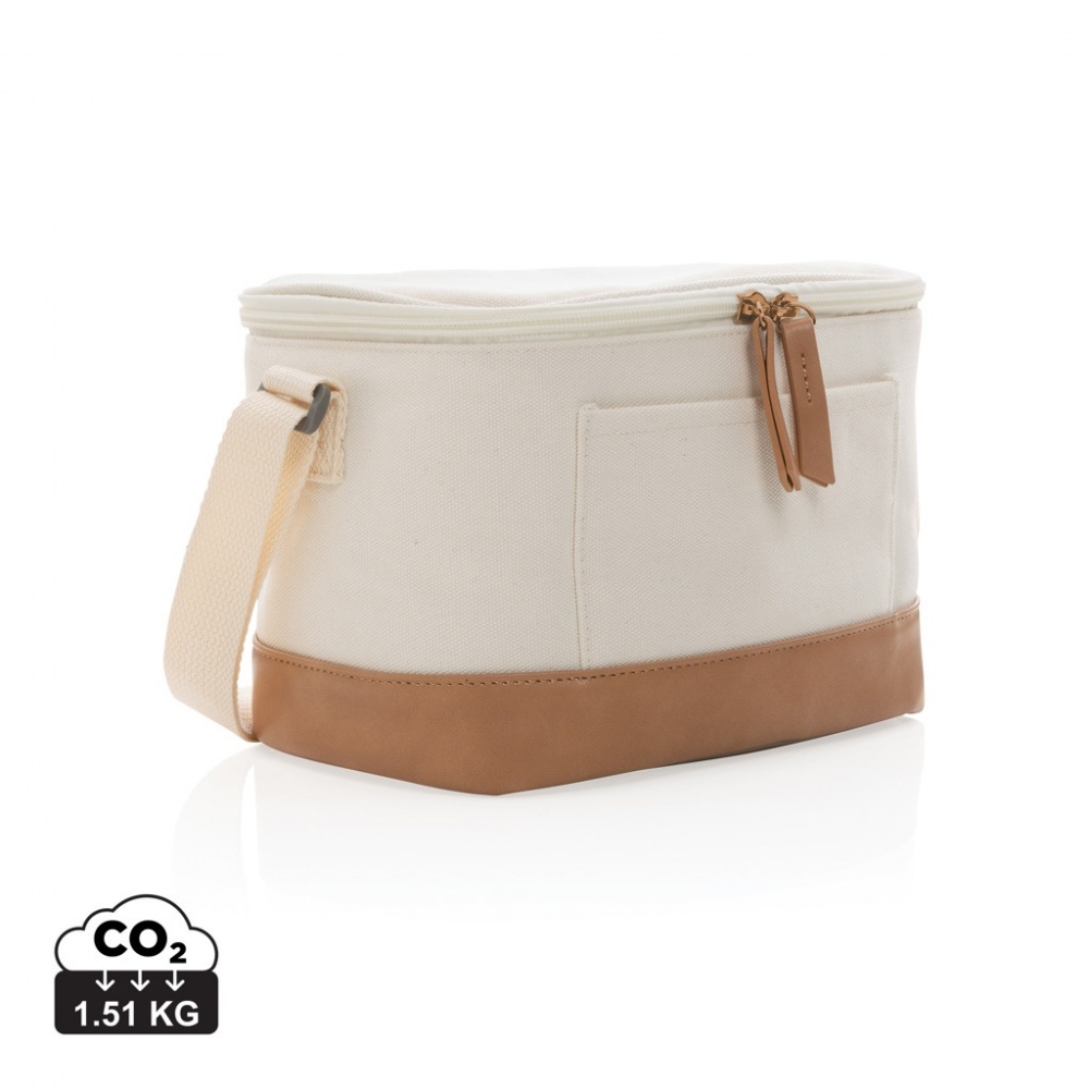 Logo trade promotional merchandise image of: Impact AWARE™ 16 oz. rcanvas six can cooler bag