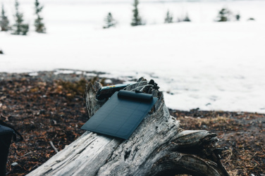 Logo trade promotional product photo of: Pedro AWARE™ RPET deluxe cooler bag with 5W solar panel