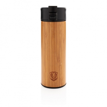 Logotrade promotional gift picture of: Bogota vacuum bamboo coffee mug