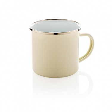 Logo trade advertising products picture of: Vintage enamel mug
