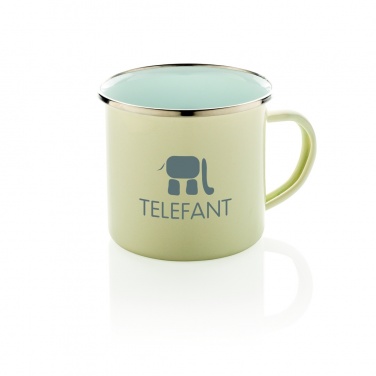Logo trade promotional gifts image of: Vintage enamel mug