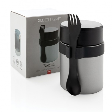 Logo trade advertising products picture of: Bogota food flask with ceramic coating
