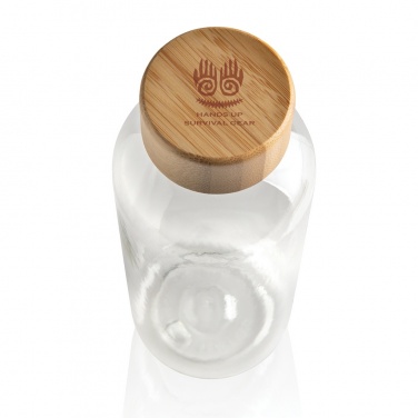 Logotrade promotional gift picture of: RCS RPET bottle with bamboo lid