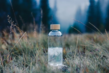 Logo trade promotional giveaway photo of: RCS RPET bottle with bamboo lid